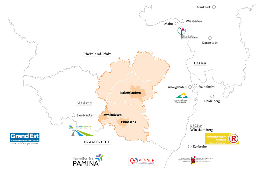 Die Westpfalz mit ihren Nachbarn